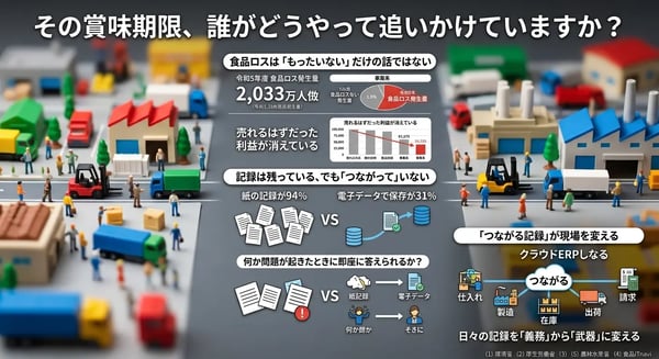 その賞味期限、誰がどうやって追いかけていますか？