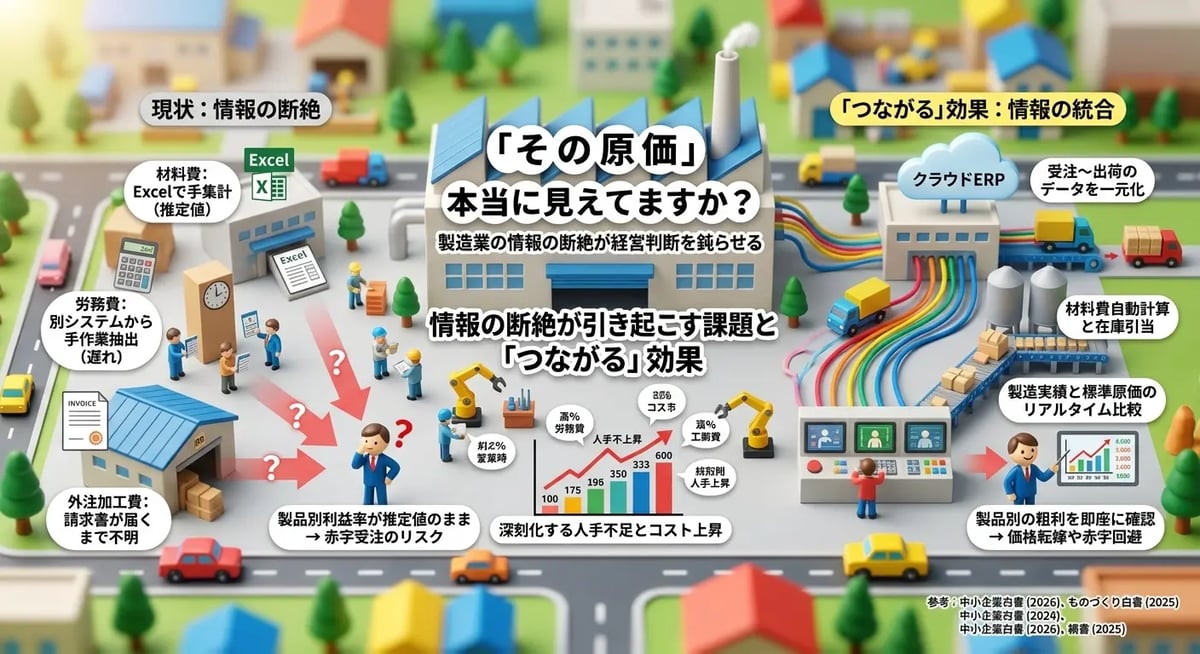 その原価、本当に「見えて」いますか？ ー 製造業の経営判断を鈍らせる情報の断絶