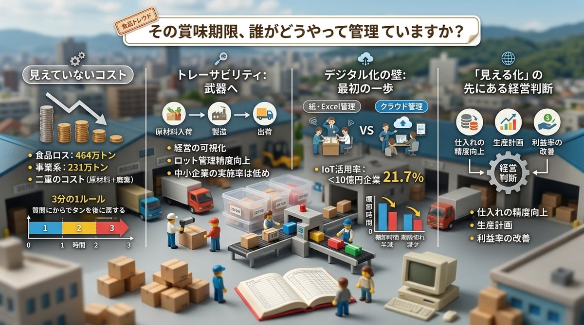 その賞味期限、誰がどうやって管理していますか？
