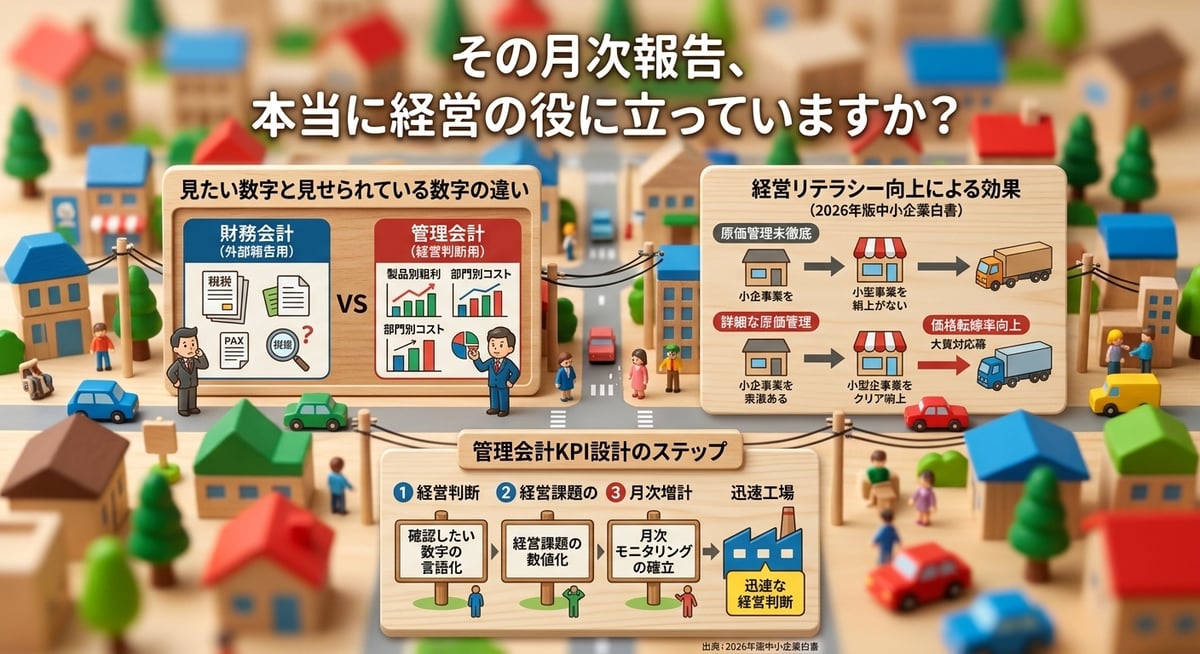 その月次報告、本当に経営の役に立っていますか？