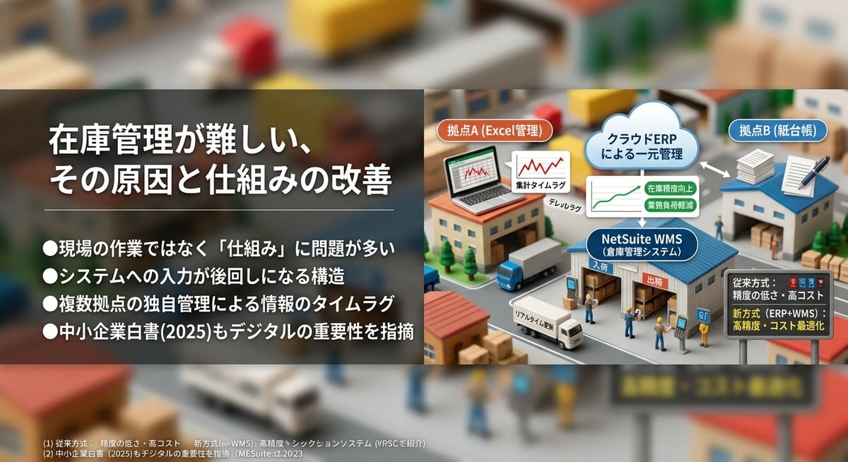 在庫が合わない、その原因は現場にあるのでしょうか