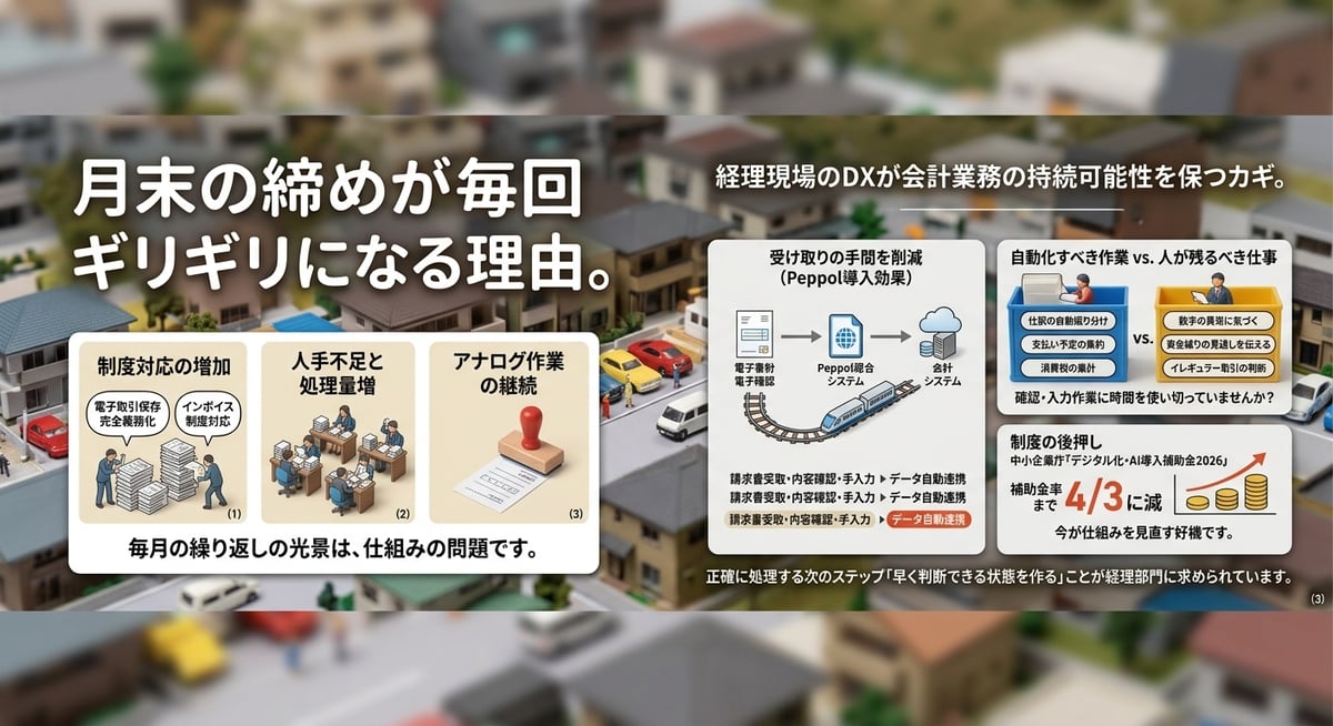 月末の締めが毎回ギリギリになるのは、なぜでしょうか
